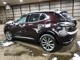 2021 Buick Envision Avenir with VIN LRBFZSR48MD193321, listed as a Copart auction lot 89130195 with 40,731 mi miles and Salvage Title. Bid and sale history available at carsss.com. Image 2.