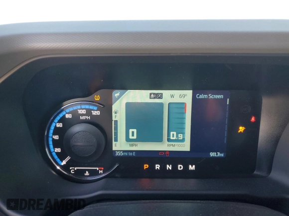 2024 Ford Bronco with VIN 1FMDE1BHXRLA88798, listed as a Copart auction lot 87472494 with 911 mi miles and Salvage title. Bid and sale history available at DreamBid. Image 9.