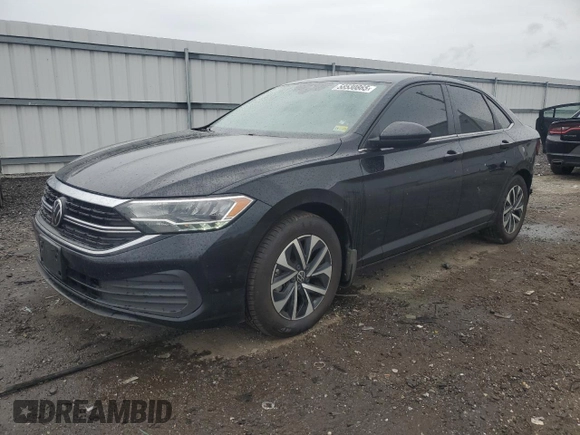 2024 Volkswagen Jetta S with VIN 3VW5M7BU8RM027831, listed as a Copart auction lot 58530865 with 32,283 mi miles and Salvage title. Bid and sale history available at DreamBid. Image 1.