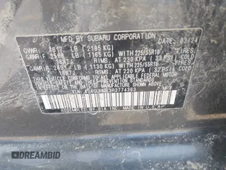 2024 Subaru Crosstrek Limited с VIN 4S4GUHM63R3774363, выставлен на аукционе IAAI как лот 41944026 с пробегом 23 533 миль миль и . История ставок и продаж доступна на DreamBid. Изображение 9.