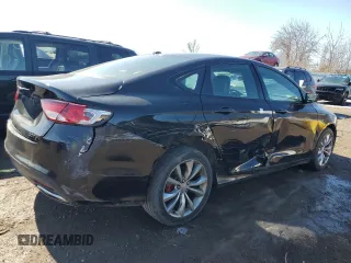 2016 Chrysler 200 S with VIN 1C3CCCBG7GN192986, listed as a Copart auction lot 48104005 with 165,724 mi miles and Clean Title. Bid and sale history available at carsss.com. Image 3.