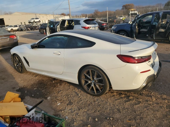 2019 BMW 8 Series M850i xDrive with VIN WBABC4C59KBU96564, listed as a Copart auction lot 79454194 with Not Provided miles and Salvage Title. Bid and sale history available at carsss.com. Image 2.