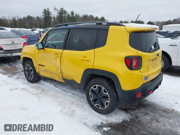 2015 Jeep Renegade Trailhawk with VIN ZACCJBCT9FPB95949, listed as a IAAI auction lot 41558291 with 60,682 mi miles and . Bid and sale history available at DreamBid. Image 3.