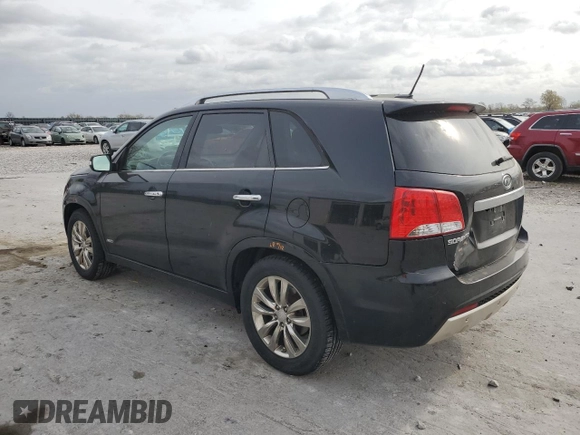 2011 Kia Sorento SX with VIN 5XYKWDA21BG093963, listed as a Copart auction lot 51426825 with 186,749 mi miles and Salvage Title. Bid and sale history available at carsss.com. Image 2.