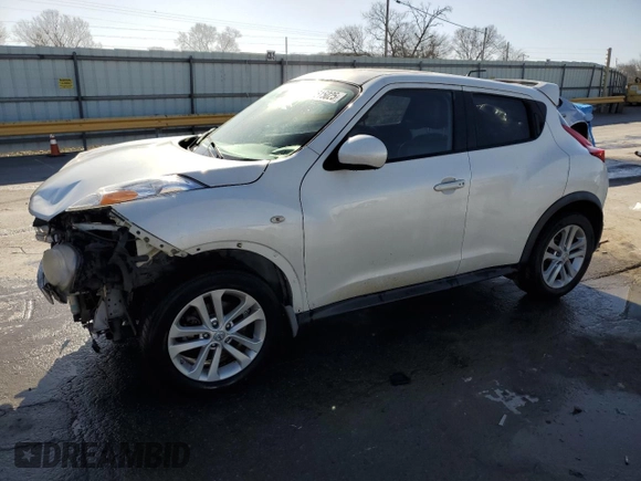 2013 Nissan Juke SV with VIN JN8AF5MV0DT218020, listed as a Copart auction lot 48515025 with 155,763 mi miles and Salvage Title. Bid and sale history available at carsss.com. Image 1.
