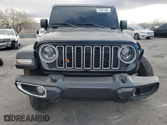 2024 Jeep Wrangler Sahara with VIN 1C4PJXEN2RW109269, listed as a Copart auction lot 47631435 with 21,130 mi miles and Salvage Title. Bid and sale history available at carsss.com. Image 5.