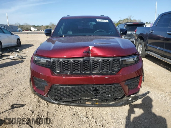 2023 Jeep Grand Cherokee Laredo z VIN 1C4RJGAG7PC662935, wystawiony jako Copart lot #47986615 z przebiegiem 12 306 mil mil oraz Szkoda całkowita • Salvage title. Historia ofert i sprzedaży dostępna na DreamBid. Obrazek 5.