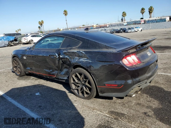 2021 Ford Mustang Mach 1 with VIN 1FA6P8R09M5553543, listed as a Copart auction lot 70887534 with 32,439 mi miles and Salvage Title. Bid and sale history available at carsss.com. Image 2.