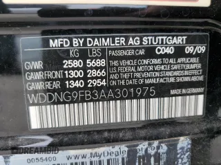 2010 Mercedes-Benz S 400 with VIN WDDNG9FB3AA301975, listed as a Copart auction lot 68335744 with 72,948 mi miles and Salvage Title. Bid and sale history available at DreamBid. Image 12.