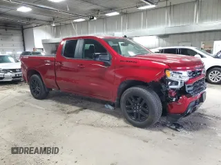 2024 Chevrolet Silverado 1500 with VIN 1GCRDEED2RZ401790, listed as a Copart auction lot 50150575 with 7,244 mi miles and Salvage Title. Bid and sale history available at DreamBid. Image 4.