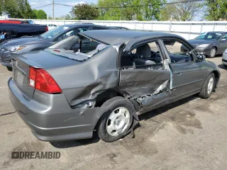 2005 Honda Civic with VIN JHMES96695S010228, listed as a Copart auction lot 55092935 with 156,482 mi miles and Salvage Title. Bid and sale history available at DreamBid. Image 3.