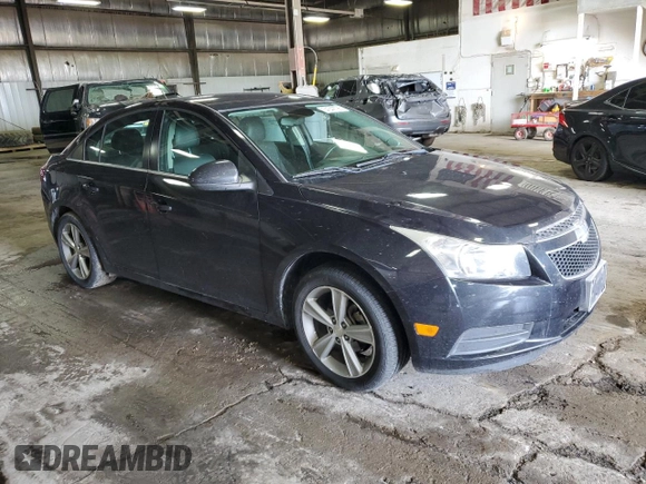2014 Chevrolet Cruze 2LT with VIN 1G1PE5SB5E7369066, listed as a Copart auction lot 54542795 with 107,534 mi miles and Salvage title. Bid and sale history available at DreamBid. Image 4.
