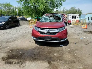 2018 Honda CR-V Touring with VIN 2HKRW2H97JH624757, listed as a Copart auction lot 54991355 with 24,278 mi miles and Salvage title. Bid and sale history available at DreamBid. Image 14.