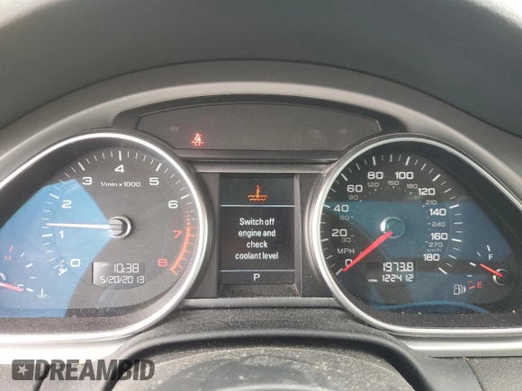 2015 Audi Q7 Premium Plus with VIN WA1LGAFE7FD013387, listed as a Copart auction lot 57763295 with 122,412 mi miles and Salvage title. Bid and sale history available at DreamBid. Image 9.