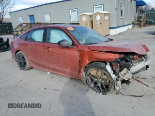 2022 Honda Civic Si z VIN 2HGFE1E51NH472797, wystawiony jako Copart lot #87705285 z przebiegiem Nie podano mil oraz Szkoda całkowita • Salvage title. Historia ofert i sprzedaży dostępna na DreamBid. Obrazek 4.