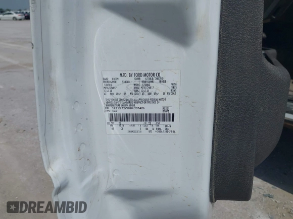 2009 Ford F-150 XL с VIN 1FTRF12W69KC07426, выставлен на аукционе IAAI как лот 42276495 с пробегом Не указан миль и . История ставок и продаж доступна на DreamBid. Изображение 9.