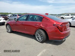 2025 Cadillac CT5 Premium Luxury with VIN 1G6DS5RKXS0109892, listed as a Copart auction lot 61814765 with 1,403 mi miles and Salvage title. Bid and sale history available at DreamBid. Image 2.