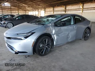 2024 Toyota Prius LE with VIN JTDACAAU4R3044307, listed as a Copart auction lot 50027535 with 2,215 mi miles and Salvage Title. Bid and sale history available at carsss.com. Image 1.