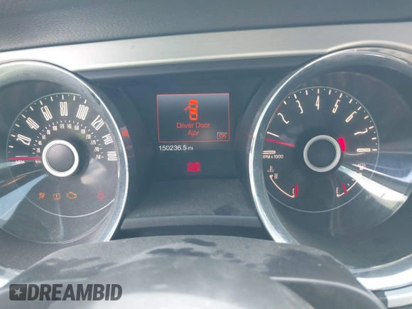 2014 Ford Mustang V6 with VIN 1ZVBP8AM1E5201949, listed as a IAAI auction lot 42505831 with 150,236 mi miles and . Bid and sale history available at DreamBid. Image 7.