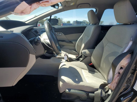 2015 Honda Civic Sedan LX with VIN 19XFB2F54FE294229, listed as a Copart auction lot 49464555 with 77,191 mi miles and Salvage Title. Bid and sale history available at carsss.com. Image 7.