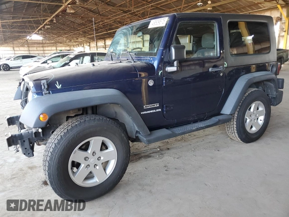 2013 Jeep Wrangler Sport with VIN 1C4GJWAGXDL604850, listed as a Copart auction lot 49509575 with 117,163 mi miles and Salvage Title. Bid and sale history available at carsss.com. Image 1.