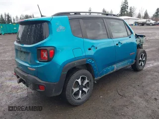 2021 Jeep Renegade Trailhawk with VIN ZACNJDC15MPN30461, listed as a IAAI auction lot 41846420 with 53,458 mi miles and . Bid and sale history available at DreamBid. Image 4.