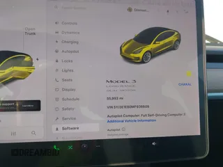 2021 Tesla Model 3 Long Range z VIN 5YJ3E1EB0MF936609, wystawiony jako IAAI lot #41599411 z przebiegiem 55 993 mil mil oraz . Historia ofert i sprzedaży dostępna na DreamBid. Obrazek 7.