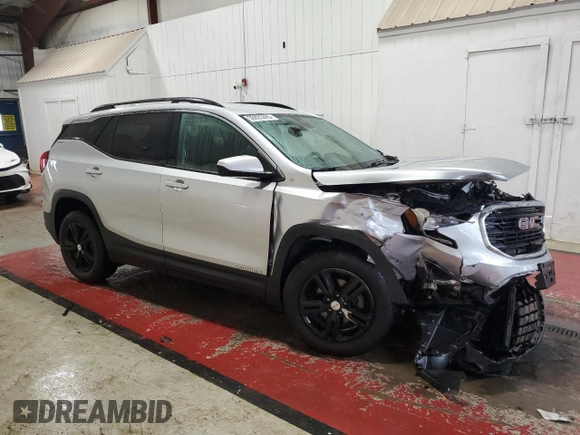 2020 GMC Terrain SLE with VIN 3GKALTEV3LL225543, listed as a Copart auction lot 59865285 with 42,001 mi miles and Salvage title. Bid and sale history available at DreamBid. Image 4.