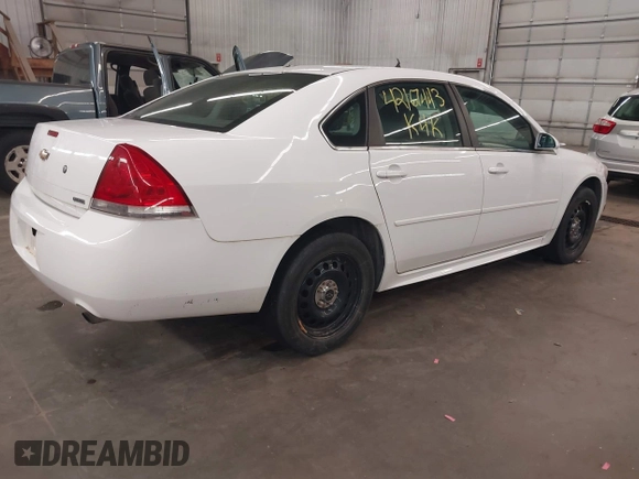 2014 Chevrolet Impala Police Police z VIN 2G1WD5E30E1187257, wystawiony jako IAAI lot #42167443 z przebiegiem 230 000 mil mil oraz . Historia ofert i sprzedaży dostępna na DreamBid. Obrazek 4.