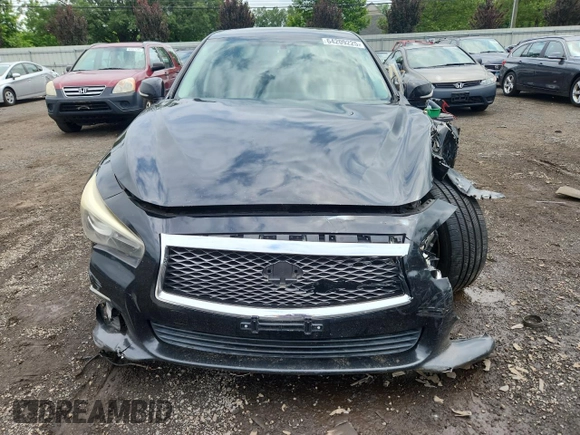 2014 Infiniti Q50 Sport with VIN JN1BV7AR2EM690658, listed as a Copart auction lot 64209225 with 179,629 mi miles and Salvage title. Bid and sale history available at DreamBid. Image 5.