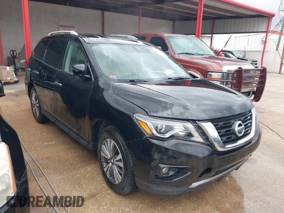 2018 Nissan Pathfinder SL with VIN 5N1DR2MN0JC633392, listed as a IAAI auction lot 41819626 with 160,504 mi miles. Bid and sale history available at carsss.com. Image 1.
