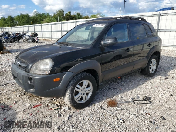 2006 Hyundai Tucson GLS with VIN KM8JN72D06U343113, listed as a Copart auction lot 71891754 with 195,945 mi miles and Clean Title. Bid and sale history available at carsss.com. Image 1.