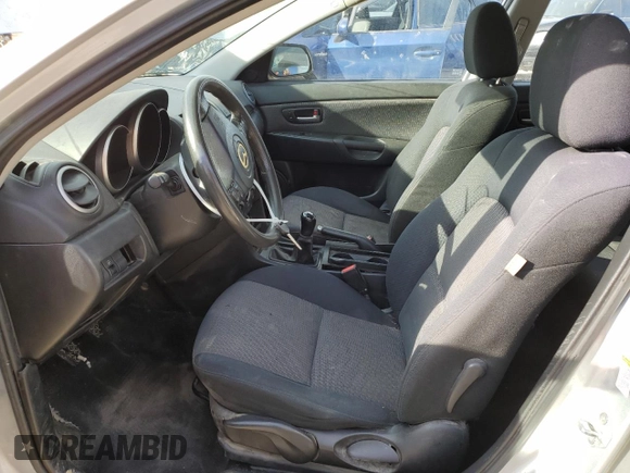 2007 Mazda 3 i Touring with VIN JM1BK32F871625160, listed as a Copart auction lot 84706804 with 254,192 mi miles and Non Repairable. Bid and sale history available at DreamBid. Image 7.