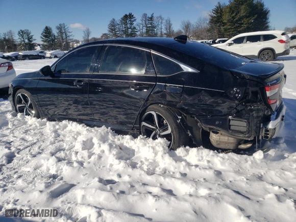 2022 Honda Accord Sedan Sport SE with VIN 1HGCV1F47NA088952, listed as a Copart auction lot 86537034 with 20,318 mi miles and Salvage Title. Bid and sale history available at carsss.com. Image 2.