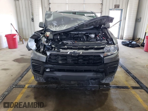 2021 Chevrolet Colorado 4WD Work Truck с VIN 1GCGTBENXM1121222, выставлен на аукционе Copart как лот 54335215 с пробегом 46 550 миль миль и Списание • Salvage title. История ставок и продаж доступна на DreamBid. Изображение 5.