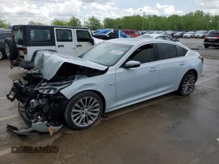 2022 Cadillac CT5 Premium Luxury z VIN 1G6D15RW4N0120154, wystawiony jako Copart lot #54443625 z przebiegiem 24 301 mil mil oraz Szkoda całkowita • Salvage title. Historia ofert i sprzedaży dostępna na DreamBid. Obrazek 1.