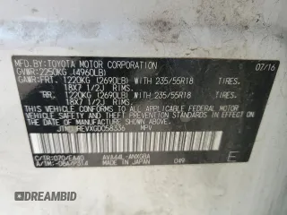 2016 Toyota RAV4 Limited z VIN JTMDJREVXGD058336, wystawiony jako Copart lot #54449295 z przebiegiem 108 837 mil mil oraz Szkoda całkowita • Salvage title. Historia ofert i sprzedaży dostępna na DreamBid. Obrazek 13.