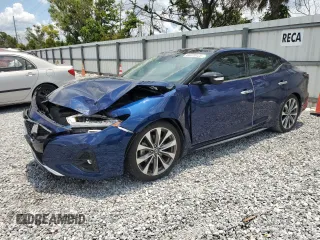 2021 Nissan Maxima Platinum with VIN 1N4AA6FV0MC507319, listed as a Copart auction lot 60228125 with 42,332 mi miles and Salvage title. Bid and sale history available at DreamBid. Image 1.