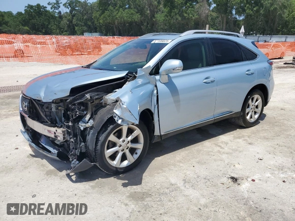 2011 Lexus RX 350 with VIN 2T2ZK1BA9BC056651, listed as a Copart auction lot 57199025 with 104,949 mi miles and Salvage title. Bid and sale history available at DreamBid. Image 1.