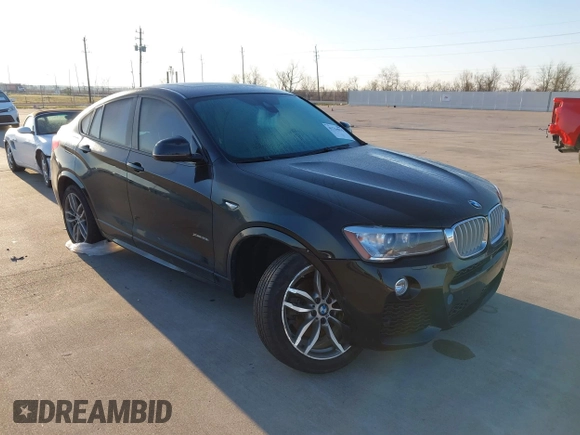 2018 BMW X4 xDrive28i with VIN 5UXXW3C59J0T80560, listed as a IAAI auction lot 41734915 with 122,850 mi miles. Bid and sale history available at carsss.com. Image 1.
