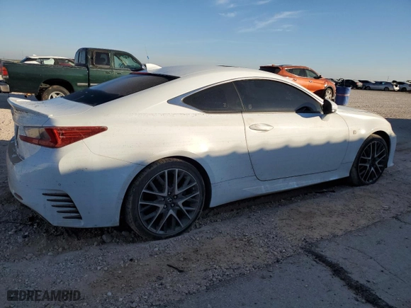 2016 Lexus RC 300 with VIN JTHSM5BC0G5002196, listed as a Copart auction lot 77487494 with 48,248 mi miles and Salvage Title. Bid and sale history available at carsss.com. Image 3.