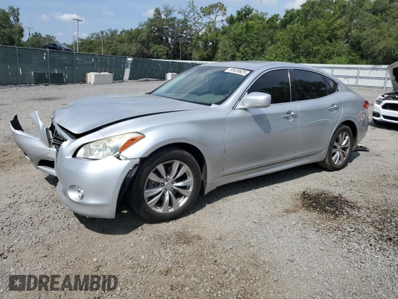 2012 Infiniti M z VIN JN1BY1AP0CM334810, wystawiony jako Copart lot #58928625 z przebiegiem Nie podano mil oraz Szkoda całkowita • Salvage title. Historia ofert i sprzedaży dostępna na DreamBid. Obrazek 1.