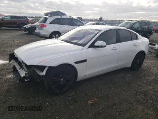 2017 Jaguar XE 25t Prestige with VIN SAJAE4BG7HA965369, listed as a Copart auction lot 43836745 with 100,231 mi miles and Salvage Title. Bid and sale history available at carsss.com. Image 1.