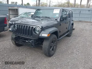 2021 Jeep Wrangler Unlimited Willys with VIN 1C4HJXDN5MW683251, listed as a IAAI auction lot 42075844 with 42,340 mi miles and . Bid and sale history available at DreamBid. Image 17.