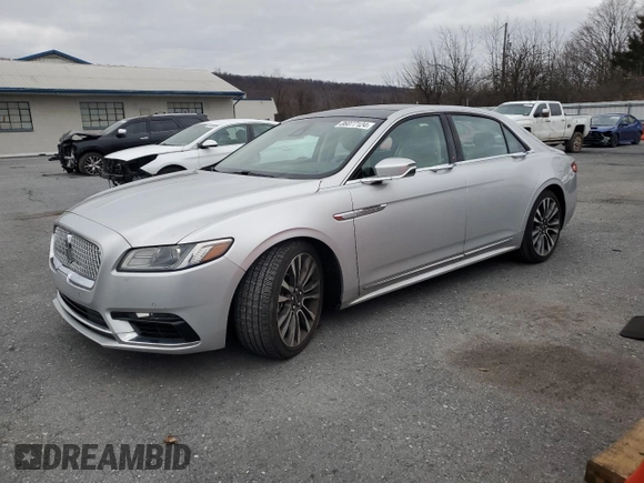 2017 Lincoln Continental Select with VIN 1LN6L9SP6H5627781, listed as a Copart auction lot 86077124 with 38,426 mi miles and Salvage title. Bid and sale history available at DreamBid. Image 1.