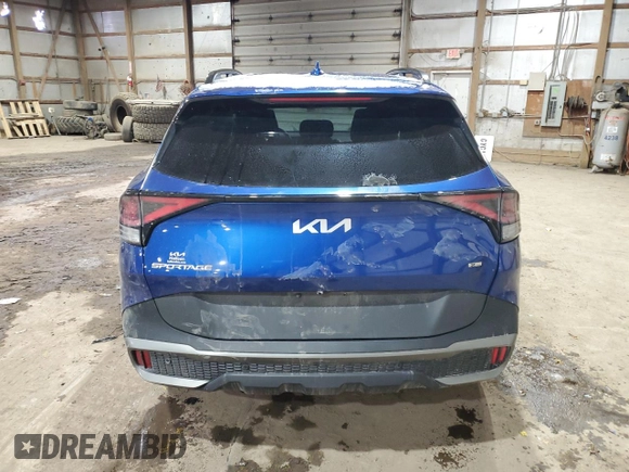 2023 Kia Sportage X-Line with VIN 5XYK6CAF7PG045310, listed as a Copart auction lot 45126015 with 46,819 mi miles and Salvage Title. Bid and sale history available at DreamBid. Image 6.