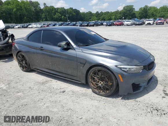 2018 BMW M4 with VIN WBS4Z9C50JED22222, listed as a Copart auction lot 57043595 with 71,899 mi miles and Salvage title. Bid and sale history available at DreamBid. Image 4.