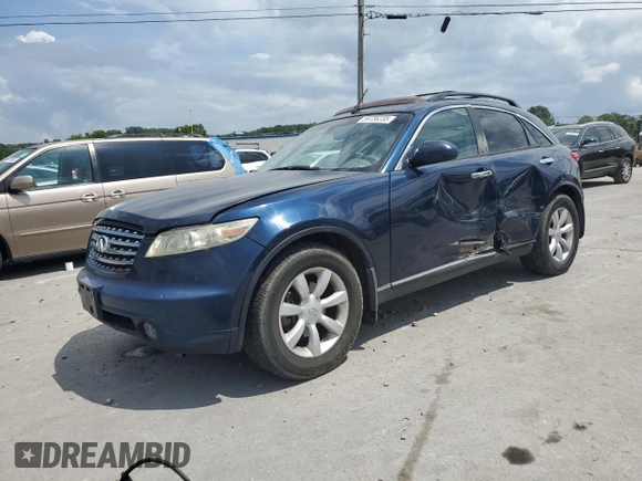 2005 Infiniti FX with VIN JNRAS08W85X207662, listed as a Copart auction lot 59736235 with 231,061 mi miles and Clean title. Bid and sale history available at DreamBid. Image 1.