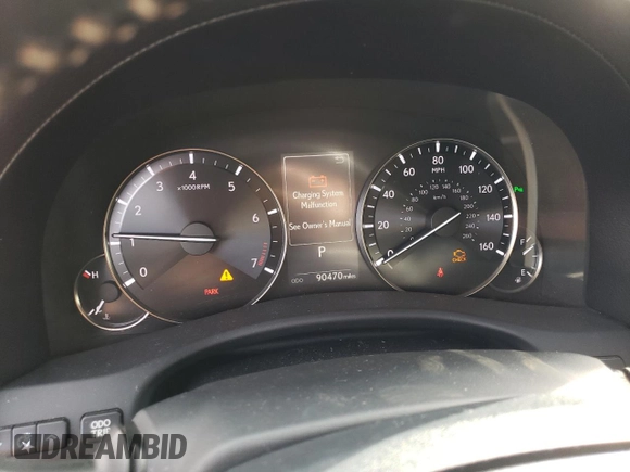 2016 Lexus GS 350 with VIN JTHBZ1BL2GA000418, listed as a Copart auction lot 47654125 with 90,470 mi miles and Salvage Title. Bid and sale history available at carsss.com. Image 9.