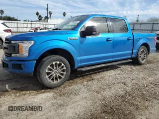 2020 Ford F-150 XL with VIN 1FTEW1CP8LKE86374, listed as a Copart auction lot 43607505 with 163,898 mi miles and Salvage Title. Bid and sale history available at carsss.com. Image 1.